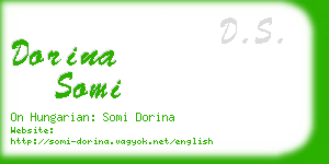 dorina somi business card